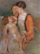 Mary Cassatt Mother and her children oil painting artist